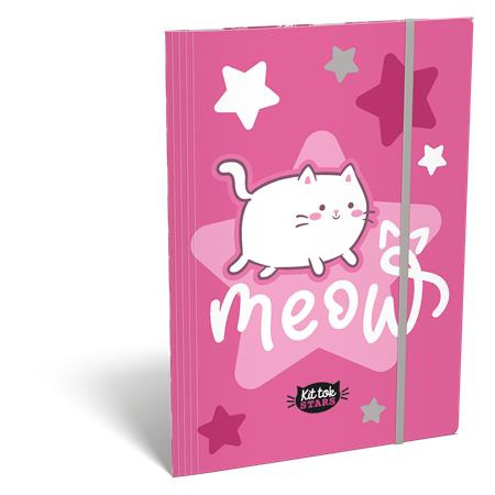 Doska s gumičkou, kartón, A4, LIZZYSULI, "Kit tok Stars Purrfect" 1