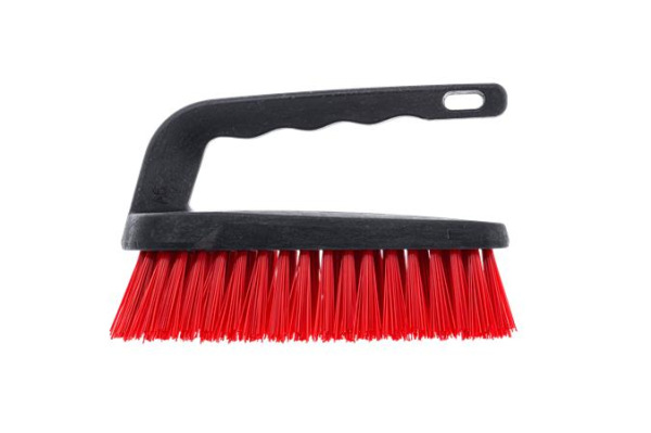 Čistiaca kefa s rukoväťou, BONUS, červená