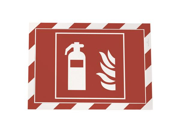 Informačný panel, A4, samolepiaca zadná strana, DURABLE "DURAFRAME SECURITY", červený-biel 3