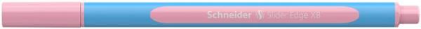 Guľôčkové pero, 0,7 mm, s vrchnákom, SCHNEIDER "Slider Edge XB Pastel", ružová 1