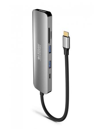 USB HUB, USB-C/USB 3.0/HDMI/SD/mSD, URBAN FACTORY 5