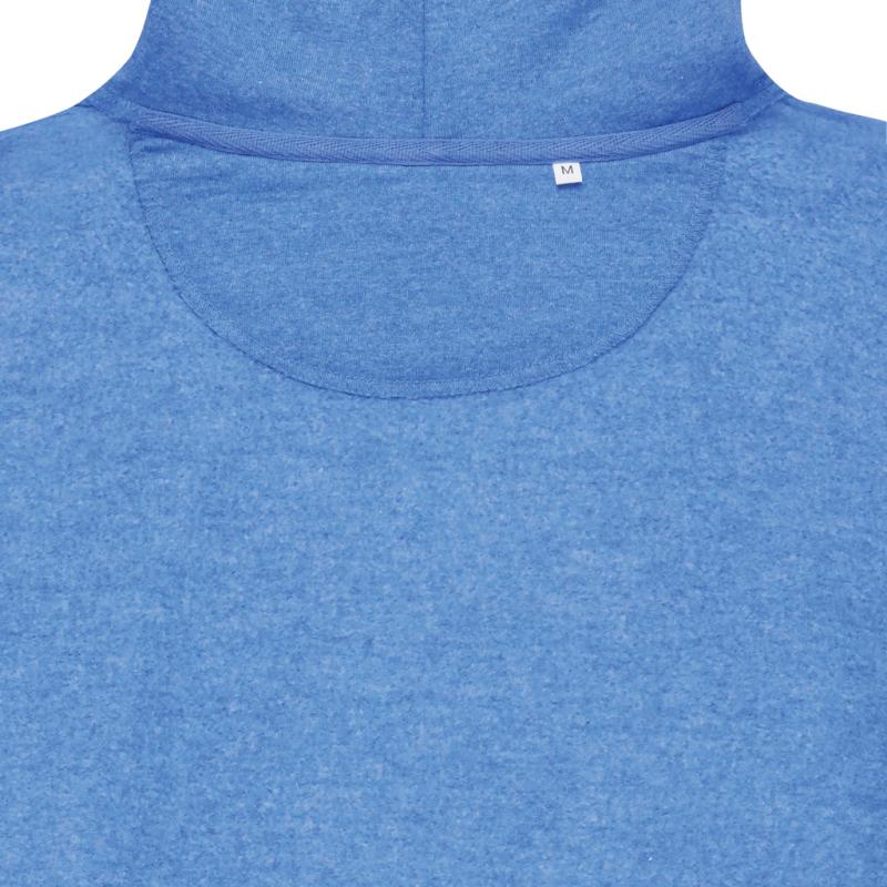 Nefarbená mikina s kapucňou IQONIQ Torres z recykl. bavlny heather blue M 3