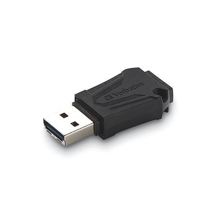 USB kľúč, 64GB, USB 2.0, extra odolný, VERBATIM "ToughMAX", čierna 2