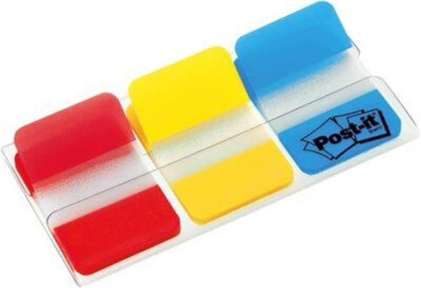 3M POSTIT Samolepiace záložky, extra silné, 25,4x43,2, 3 farby 2