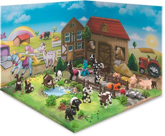 Modelovacia hmota, 4x42 g, FIMO "Kids Form & Play", farma 6