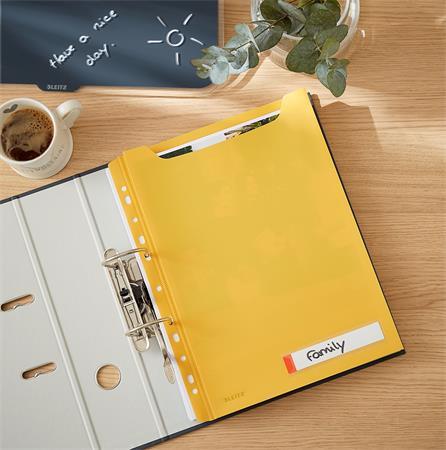 Euroobal, s dierovaním, A4 maxi, LEITZ "Cosy Privacy", matná žltá 4