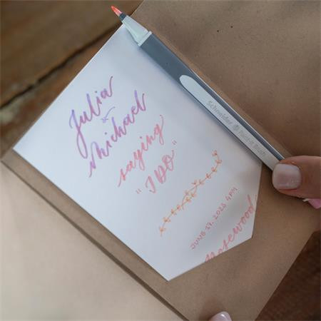 Sada štetcových pier, s ohybným hrotom, SCHNEIDER "Paint-It 070", 10 rôznych farieb 5