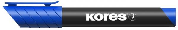 Permanentný popisovač, 3-5 mm, kužeľový hrot, KORES "K-Marker", modrý 1