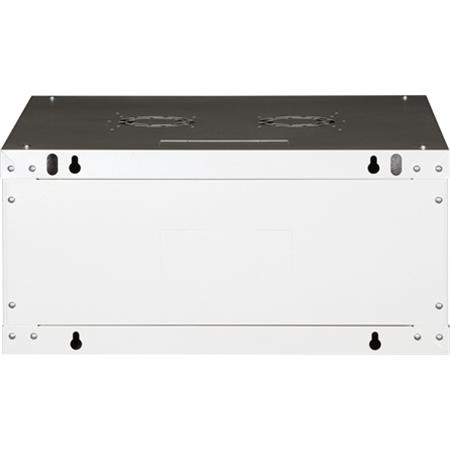 Rack skriňa, nástenná, 19", 4U, v demonte, LANDE "PROlineB", sivá 2
