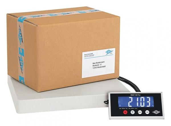 Balíková váha, digitálna,  nosnosť: 100 kg, WEDO "Paket 100 Plus" 2