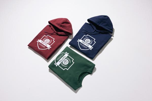 Mikina s kapucňou IQONIQ Jasper z recykl. bavlny vínovo červená XXS 4