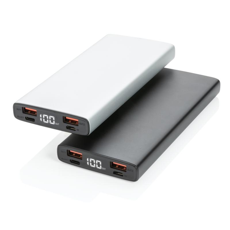 Hliníková 18W PD powerbanka 10 000 mAh strieborná 6