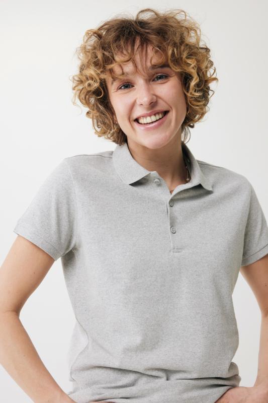 Dámske polo tričko IQONIQ Yosemite z recykl. bavlny heather grey XS 9