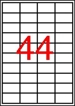 Etikety, 48,5x25,4 mm, polyester, zaoblené rohy, APLI, priehľadné, 440 etikiet/bal