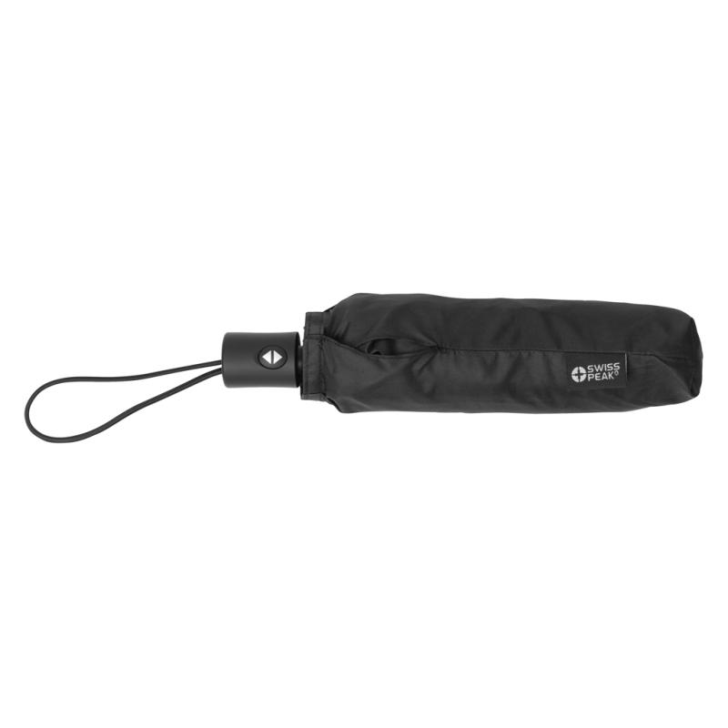 Ultra ľahký dáždnik 20,5" Swiss Peak z RPET AWARE™ čierna 3
