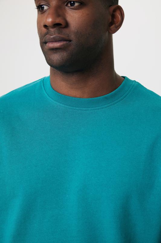 Mikina IQONIQ Kruger relaxed fit z recykl. bavlny verdigris XS 13