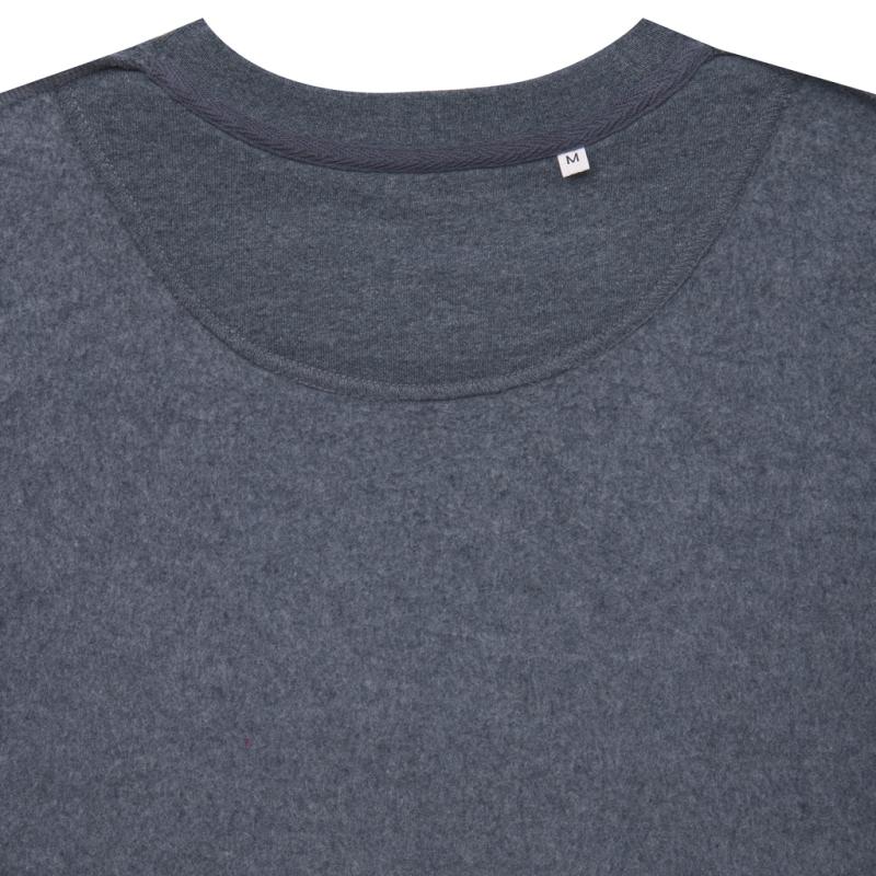 Nefarbená mikina IQONIQ Denali z recykl. bavlny heather navy L 5