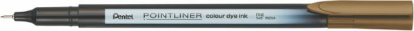 Liner, 0,4 mm, PENTEL "Pointliner", hnedý
