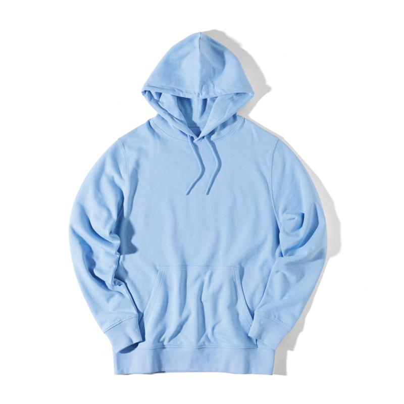 Ľahká mikina s kapucňou IQONIQ Rila z recykl. bavlny sky blue XXL 3