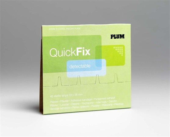 Náhradné náplaste "Quick Fix", 45 ks, s modrými kovovými vláknami, PLUM 1