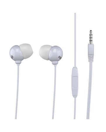 Slúchadlá, s mikrofónom, MAXELL "Plugz", biela 1