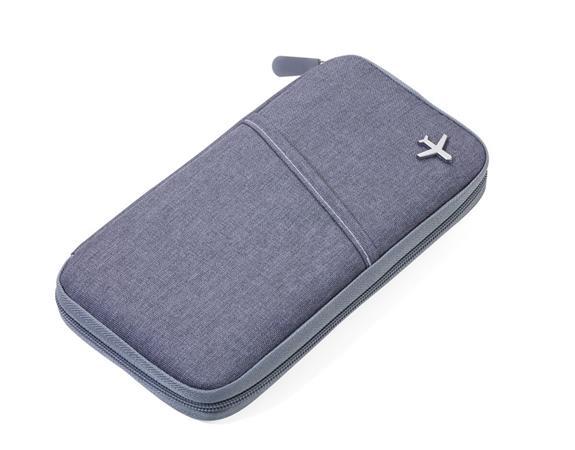 Cestovný organizér, RFID ochrana, TROIKA "Safe flight", sivá 1