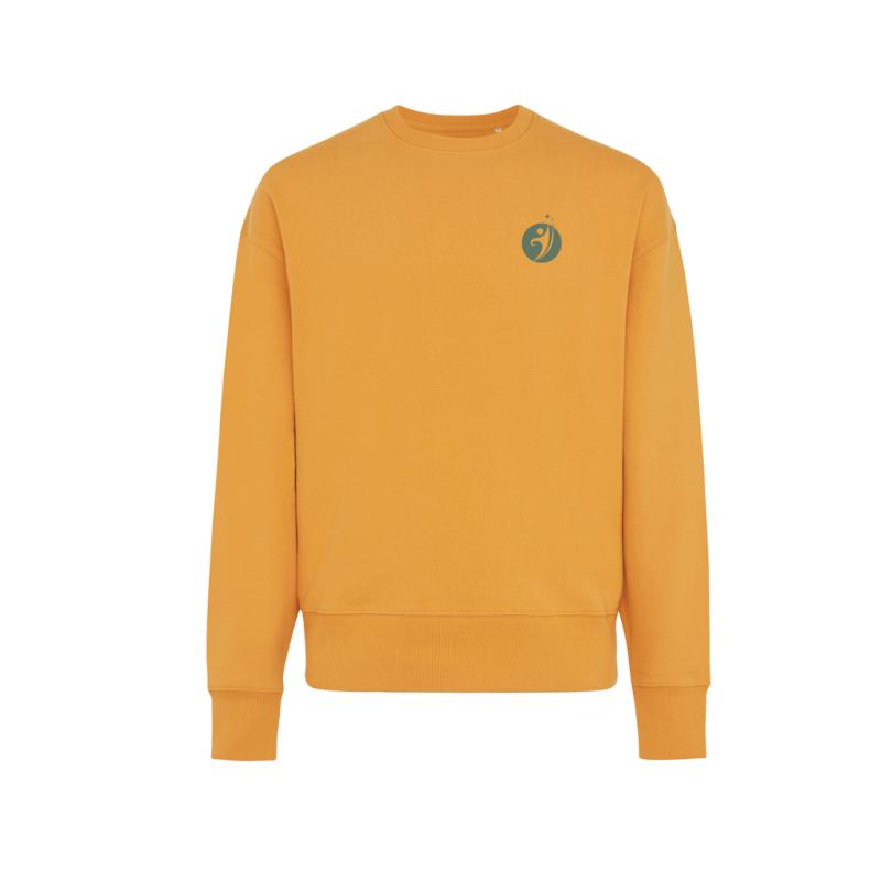 Mikina IQONIQ Kruger relaxed fit z recykl. bavlny sundial orange L 3