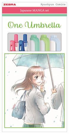Sada písacích potrieb, ZEBRA "Manga Set, One Umbrella", 5-kusová 1