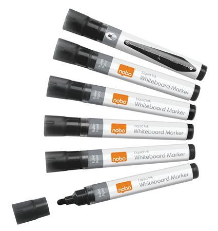 Popisovač na tabule, tekutý atrament, kužeľový hrot, 1-3 mm, NOBO, čierna 2