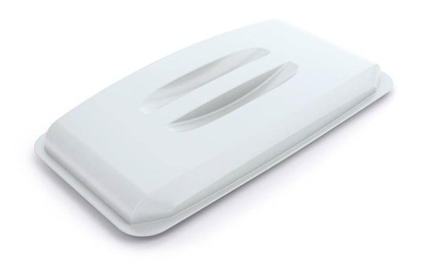 Poklop pre 60 l odpadkový kôš, plast, DURABLE "Durabin®", biely