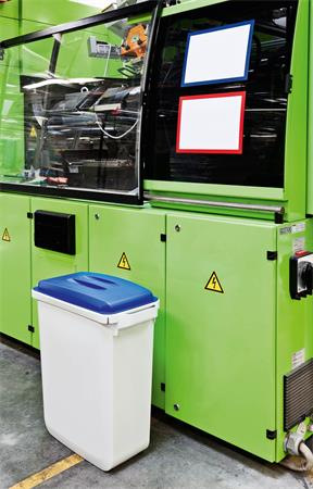 Poklop pre 60 l odpadkový kôš, plast, DURABLE "Durabin®", modrý 5