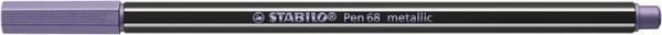 Popisovač, 1,4 mm, STABILO "Pen 68 metallic", metalická fialová 1
