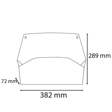 Nástenný organizér, 1 priehradka, ležatý, 38,2x28,9x7,2 cm, EXACOMPTA "Autentik", modro si 4