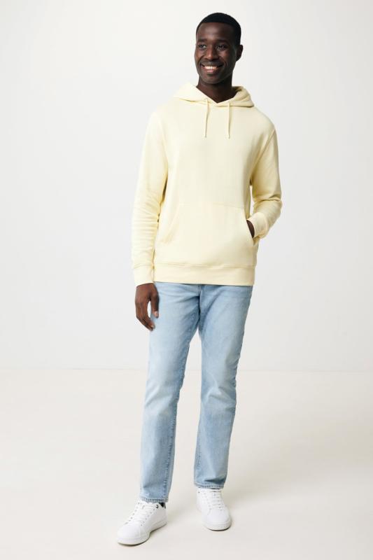 Ľahká mikina s kapucňou IQONIQ Rila z recykl. bavlny cream yellow XXXL 13