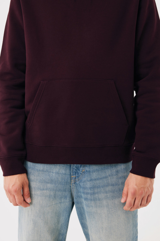 IQONIQ Joshua Unisex mikina s kapucňou z rec. bavlny merlot XXL 15