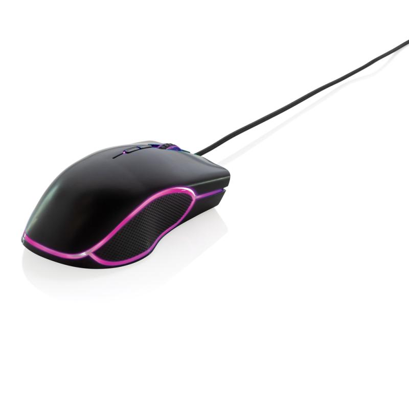 RGB herná myš čierna 2