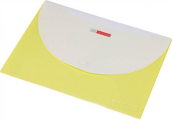 Obal na patent, A4, PP, s 2 vreckami, 200 mikrónov, PANTA PLAST, pastelovo žltá 1