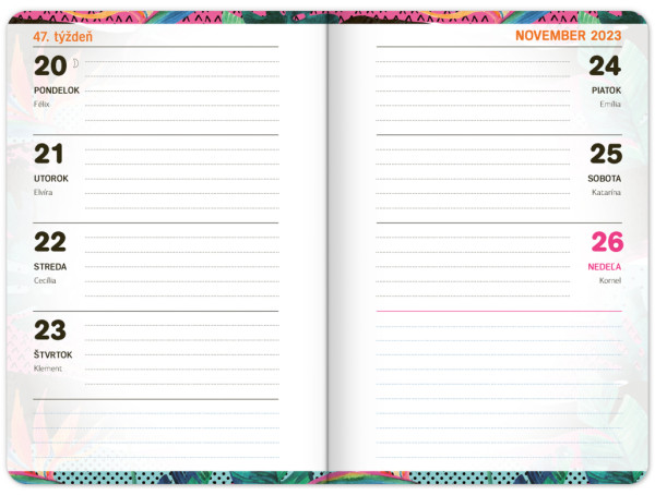 Školský diár Fresh (september 2023 – december 2024), 9,8 × 14,5 cm 7