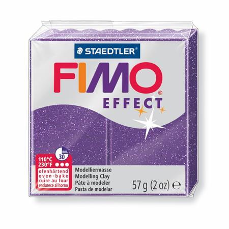 Modelovacia hmota, 57 g, polymérová, FIMO "Effect", trblietavá cyklámenová 1