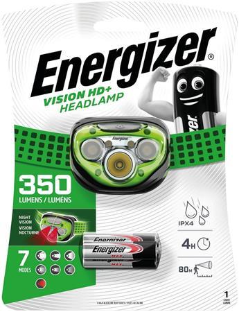 Lampa na hlavu, 3 LED, 3xAAA, ENERGIZER "Headlight Vision HD Plus" 1