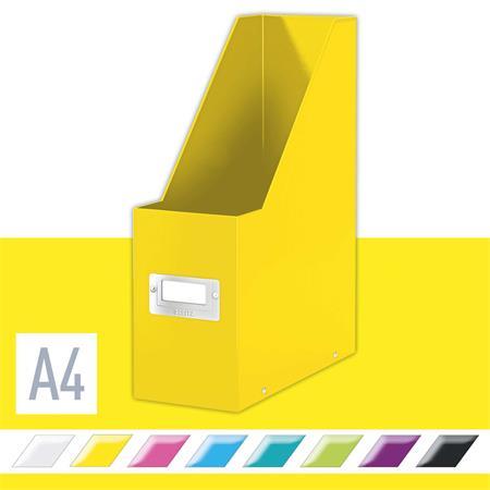 Zakladač, PP/kartón, 95 mm, LEITZ "Click&Store", žltá 2