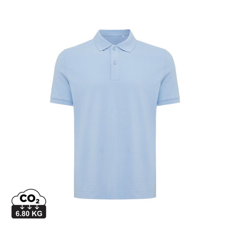 Polo tričko IQONIQ Yosemite z recykl. bavlny sky blue XXXL