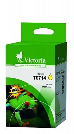 T0714 Náplň k tlačiarňam Stylus D78, D92, D120, VICTORIA žltá, 5,5ml 1