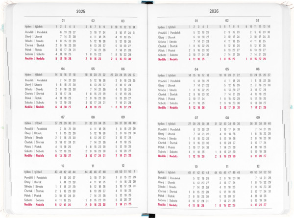 NOTIQUE 18-mesačný diár Petito – Herbár 2025/2026, 11 x 17 cm 2