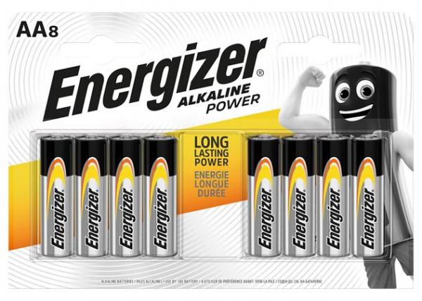 Batéria, AA tužková, 8 ks, ENERGIZER "Alkaline Power" 1
