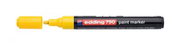 Lakový popisovač, 2-3 mm, EDDING "790", žltý