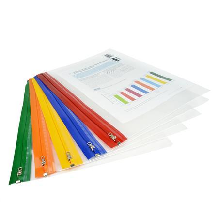 Obálka na zips, A4+, RAPESCO, "Zip Strip", mix farieb 1