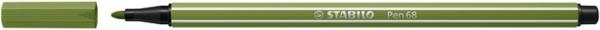 Popisovač, 1 mm, STABILO "Pen 68", machovo zelený 2