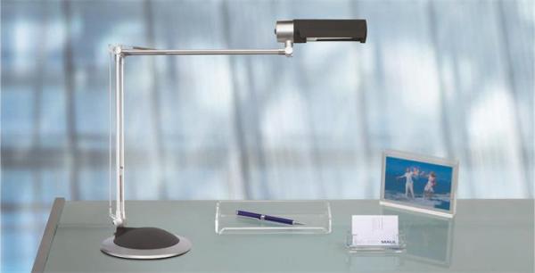 Stolová lampa, úsporná, MAUL "Office", čierna 4