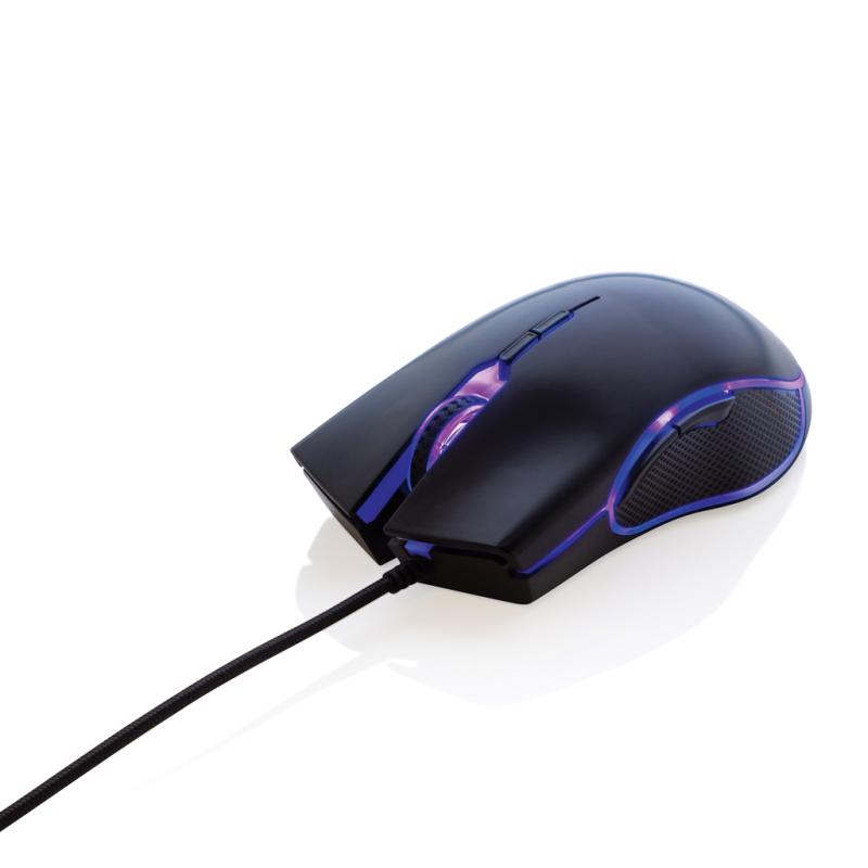 RGB herná myš čierna 7